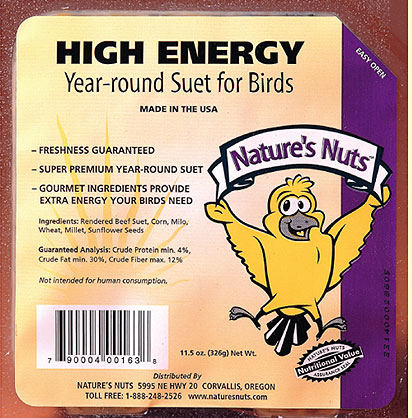 High energy suet